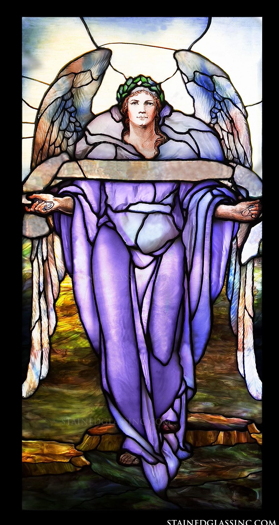 Tiffany Angel with Banner