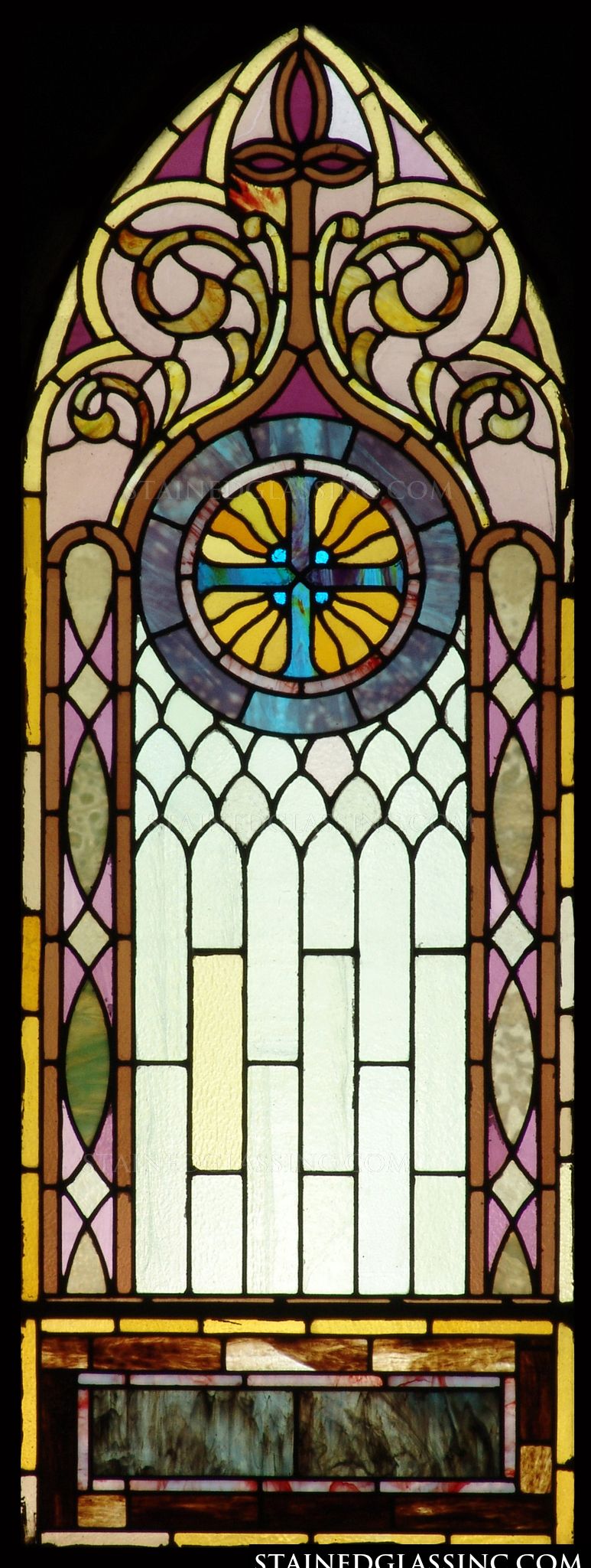  Decorative Cross Stained Glass Religious Stained Glass Window