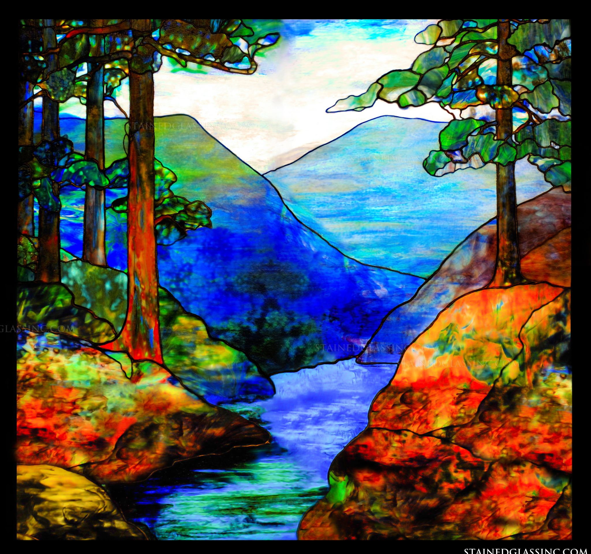 Mountain Stream Glass