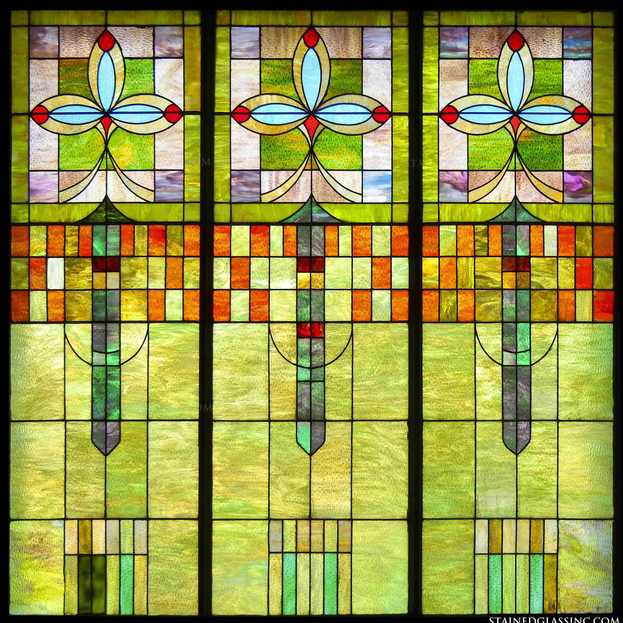 Art Deco Stained Glass Patterns