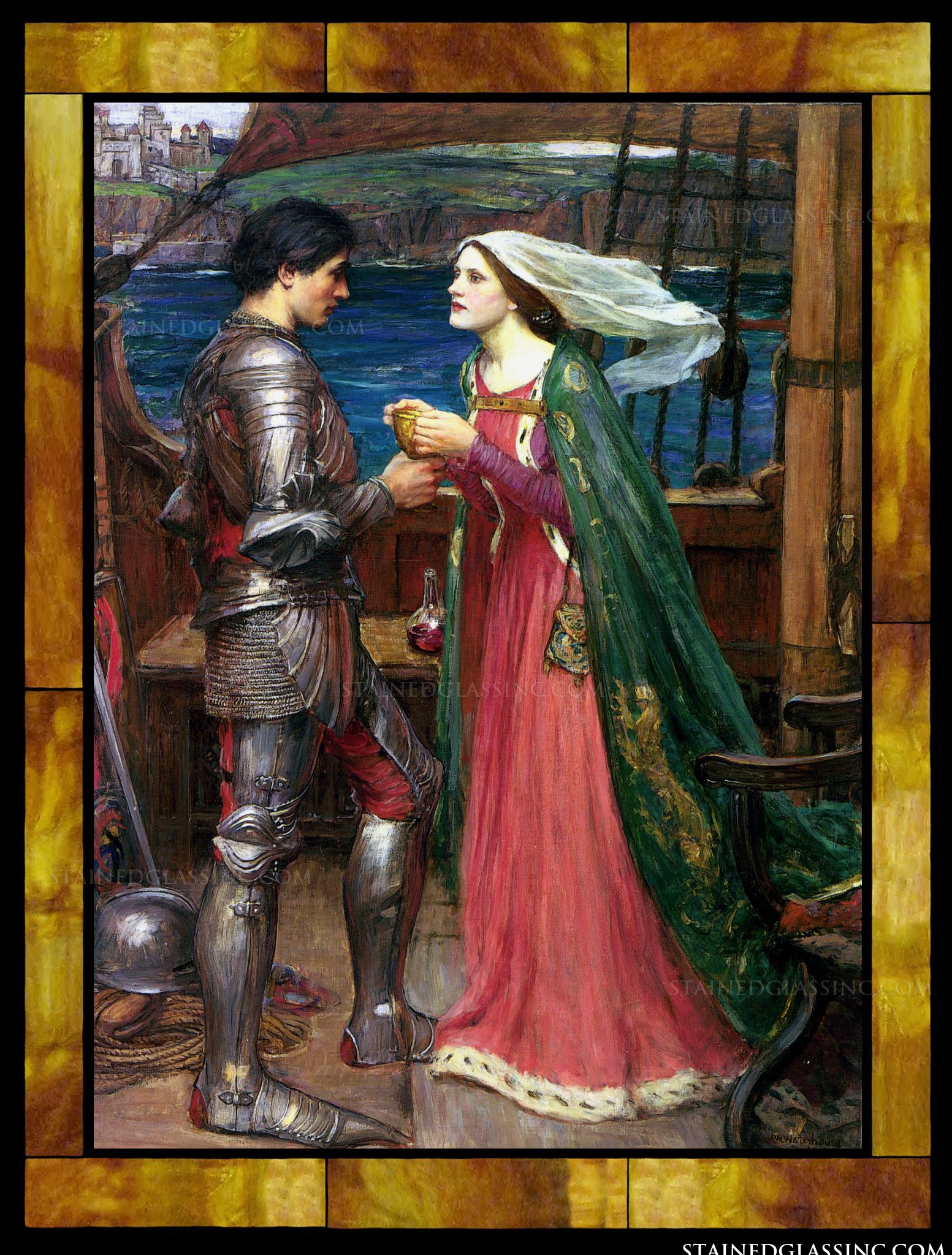 Tristan and Isolde with the Potion by John William Waterhouse