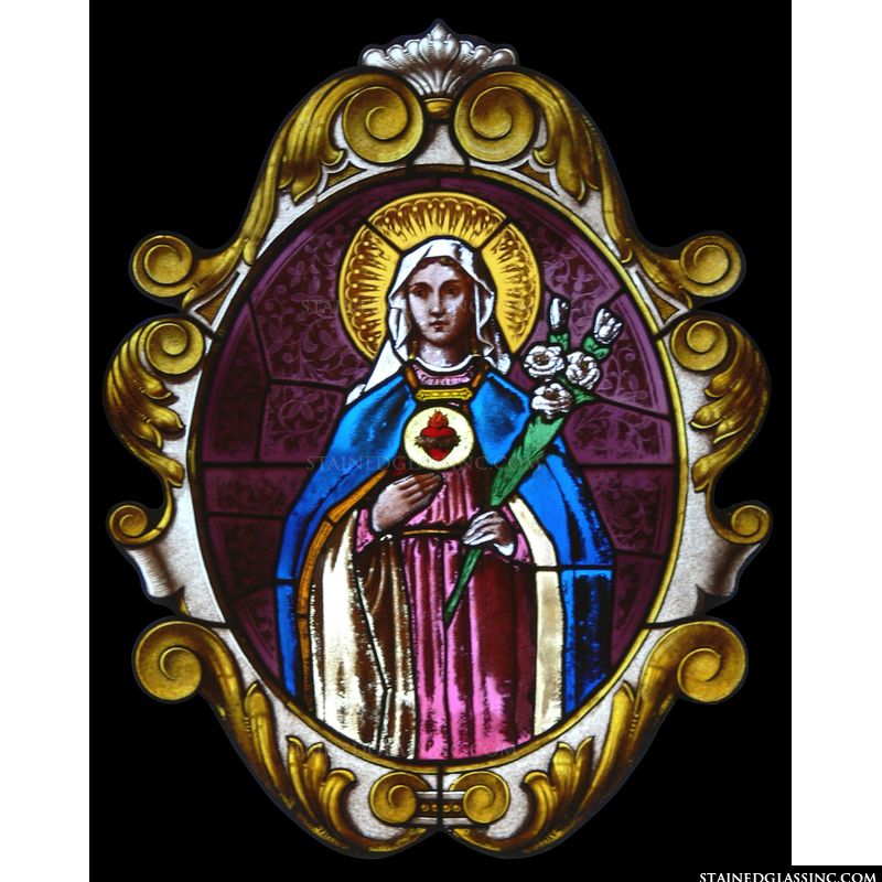 Immaculate Heart of Mary Framed