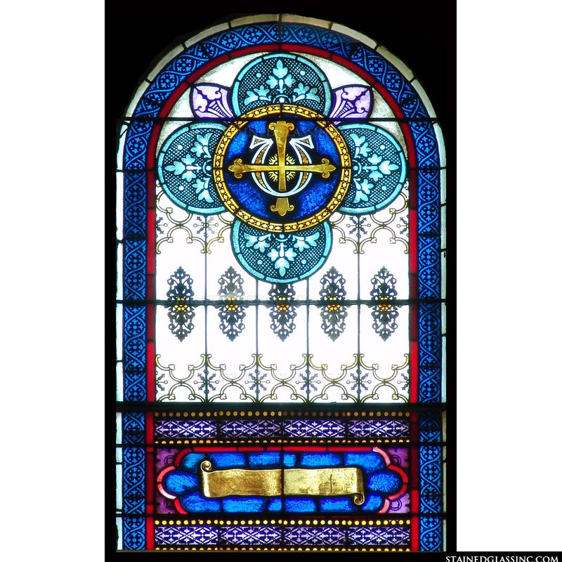 Arched Symbolism Window
