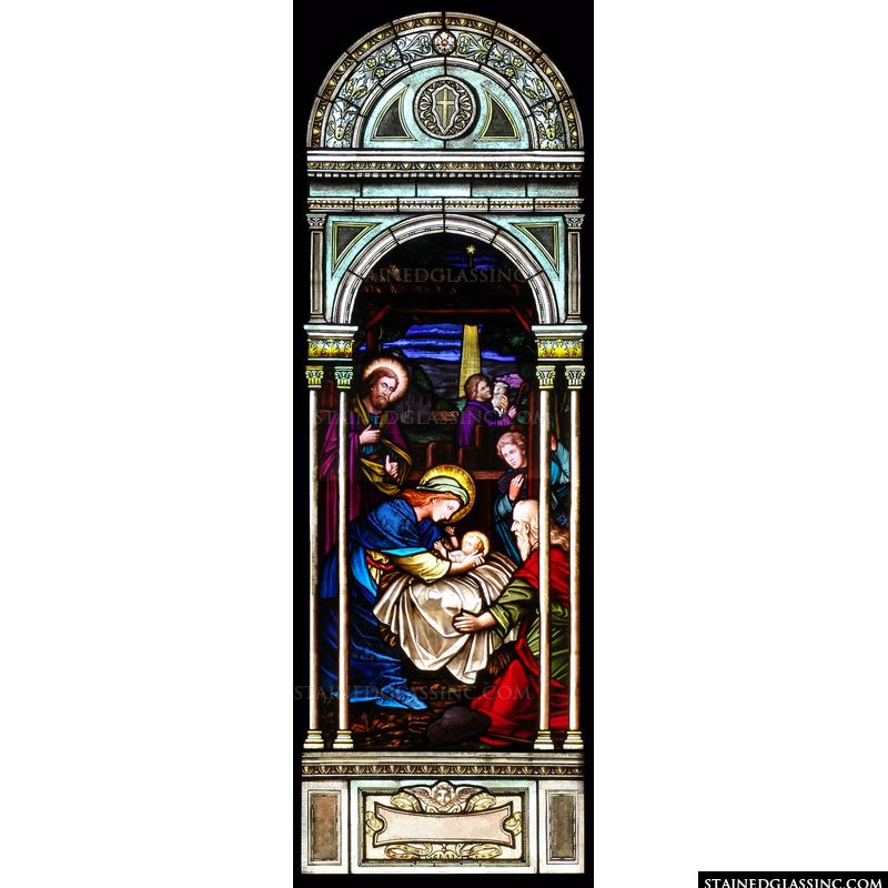 Nativity Stained Glass Window