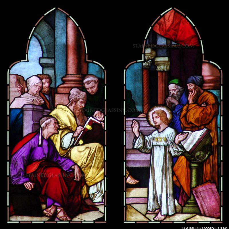 Two Panels Young Jesus