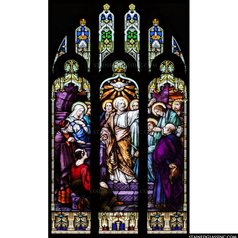 pentecost stained glass