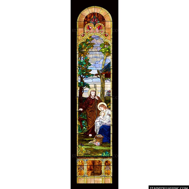 Holy Family Arched Window