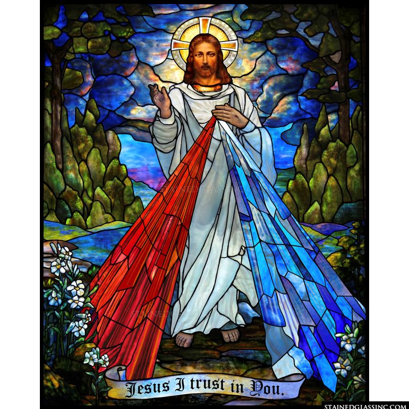 christian stained glass paintings