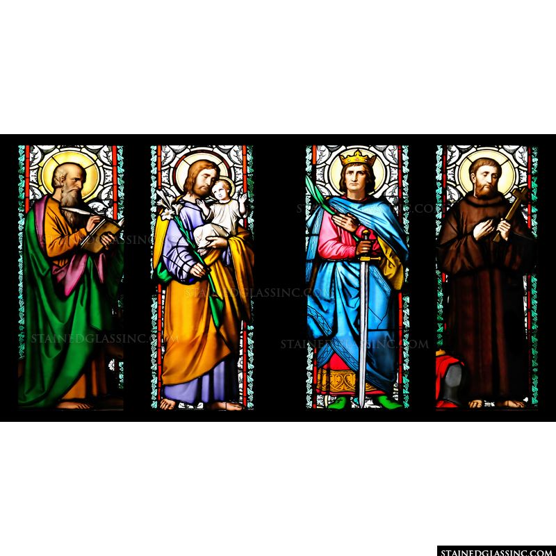 St Lukas, St Josephus, St. Sigismundus and St. Guilelmus