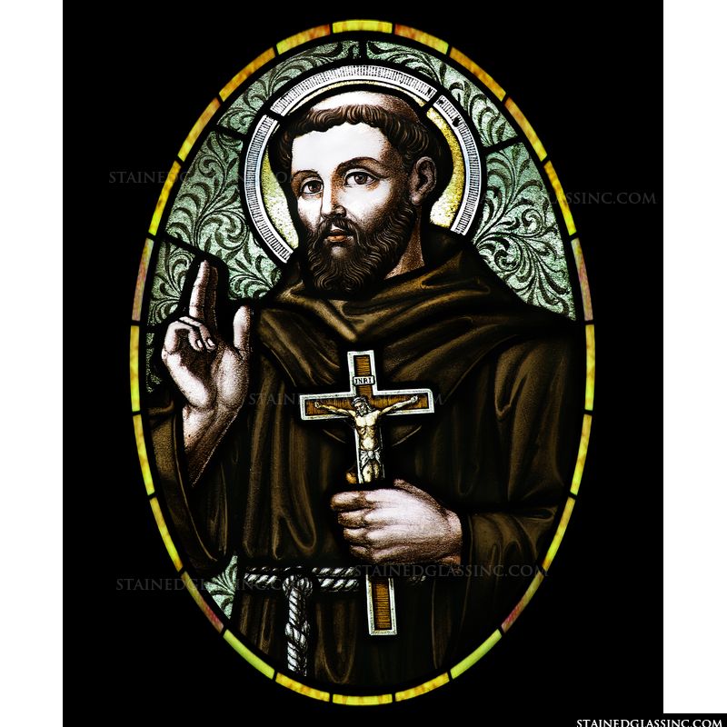 St. Francis of Assisi in Oval Frame