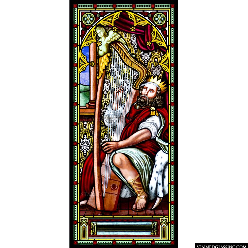 King David With a Harp