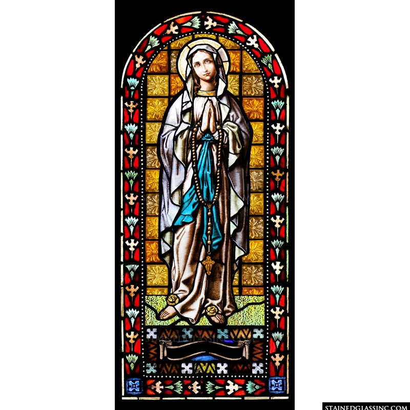 Virgin Mary With Rosary