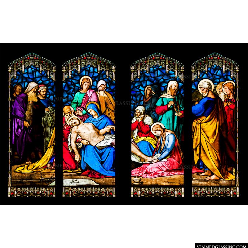The Mourning of Jesus Christ: A Scene of Sacred Sorrow