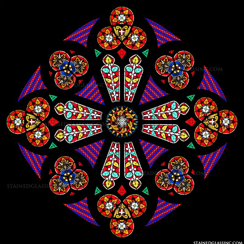 Geometric Rose Window