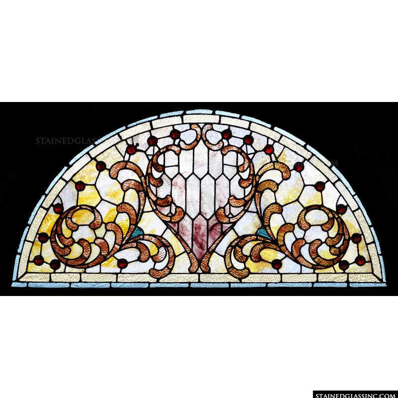 Arched Heart Transom