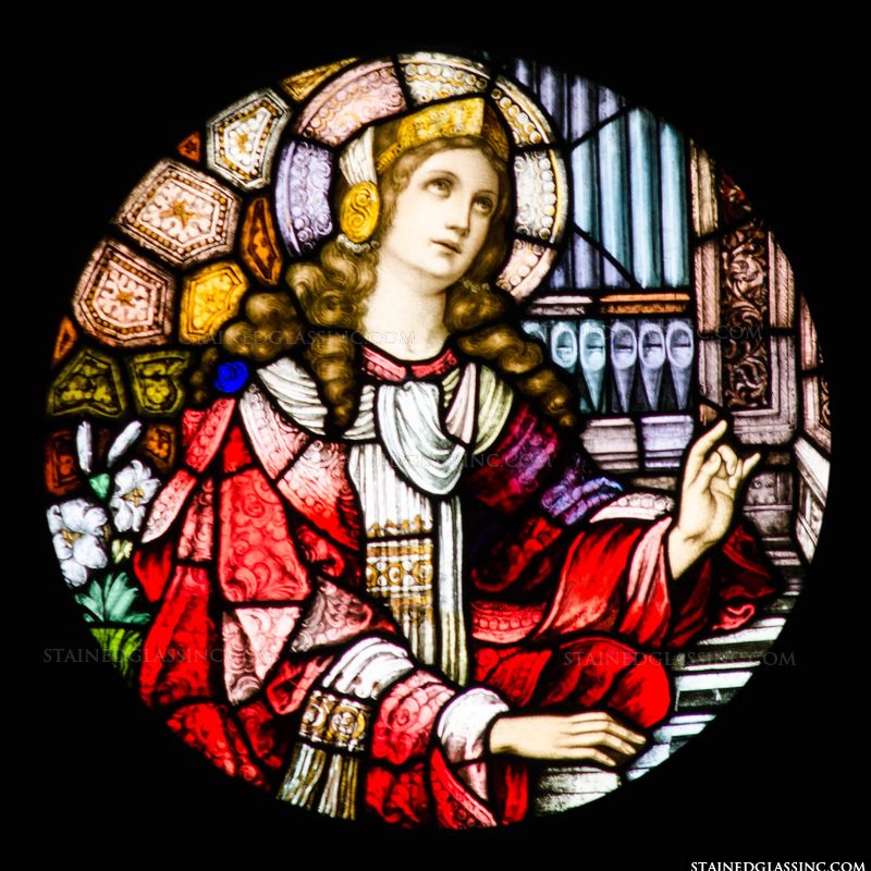 St Cecilia Round window