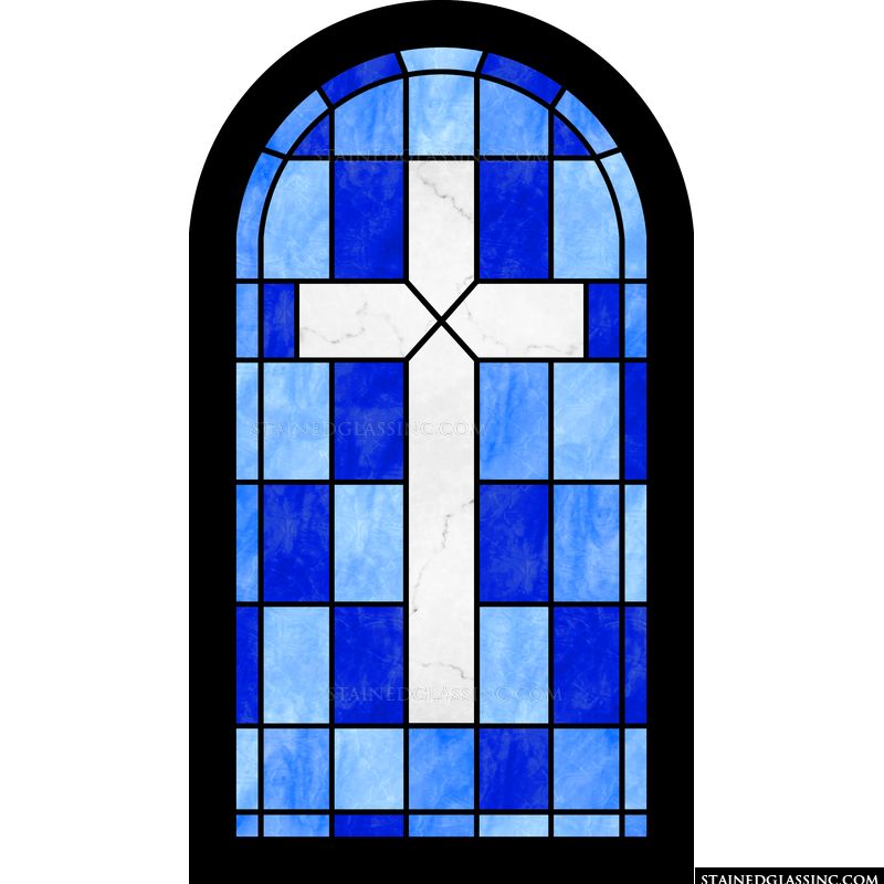 Sky Blue Cross Window