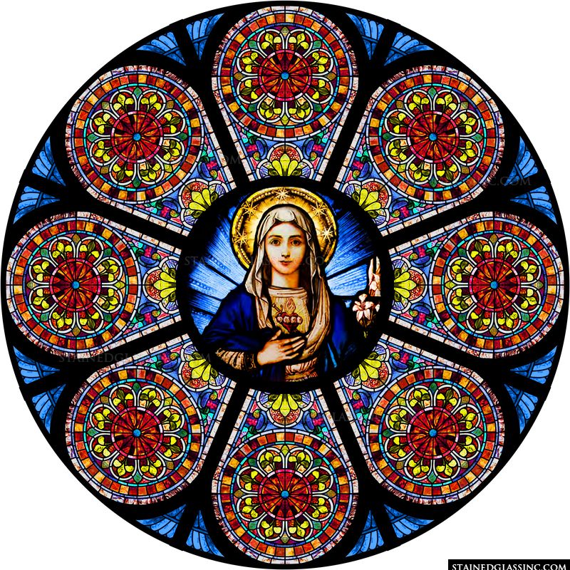 Immaculate Heart of Mary Rose Window