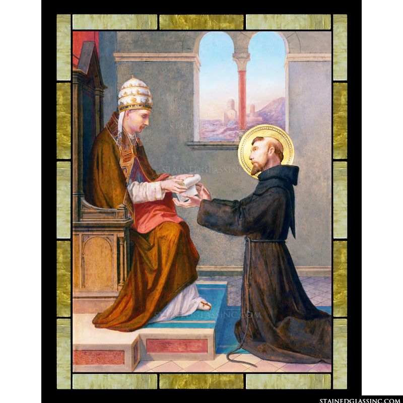 St. Francis before Pope