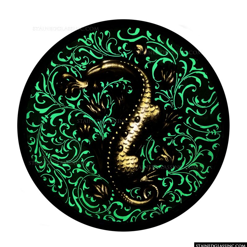 Dragon on Green