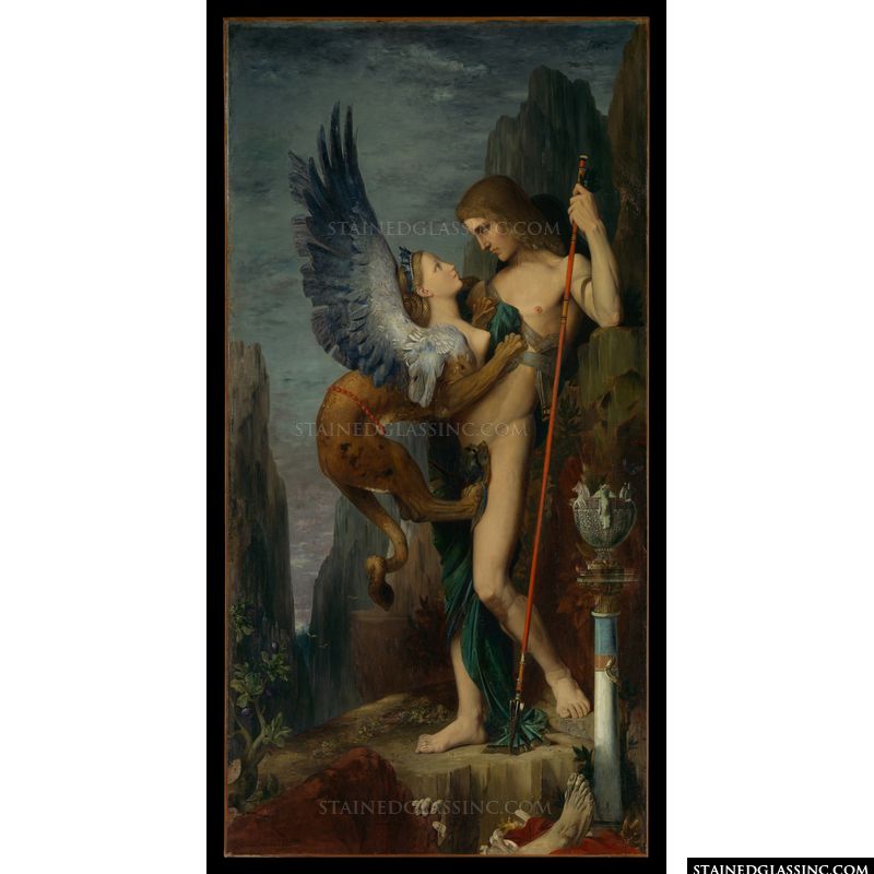 Oedipus and the Sphinx by Gustave Moreau