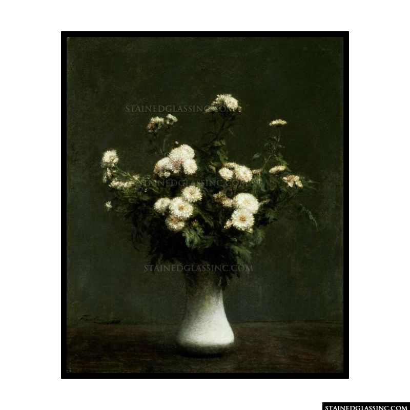 Vase of Chrysanthemums