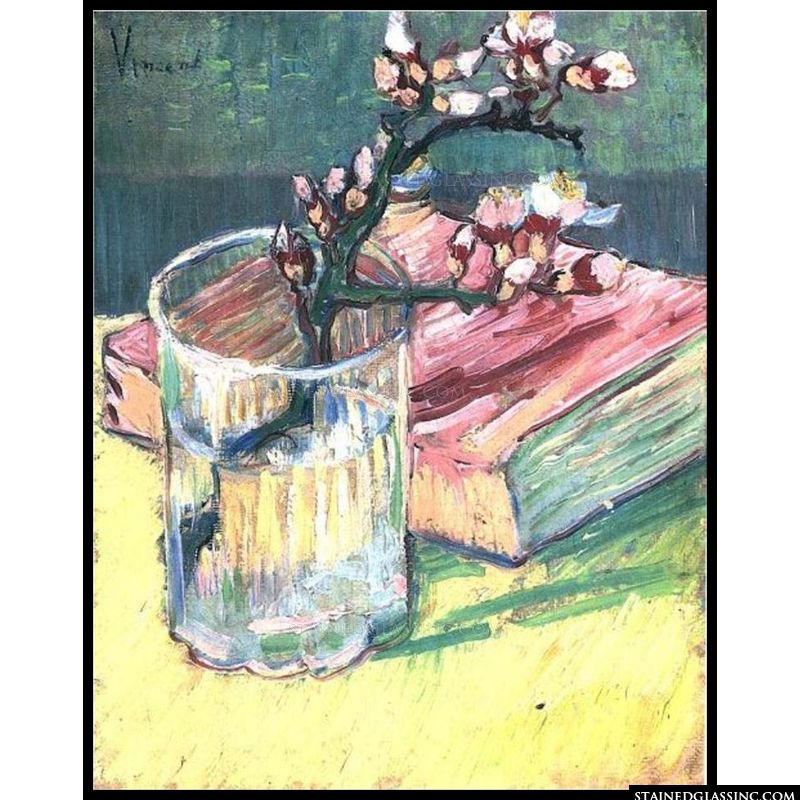 Blossoming Almond Branch in a Glass