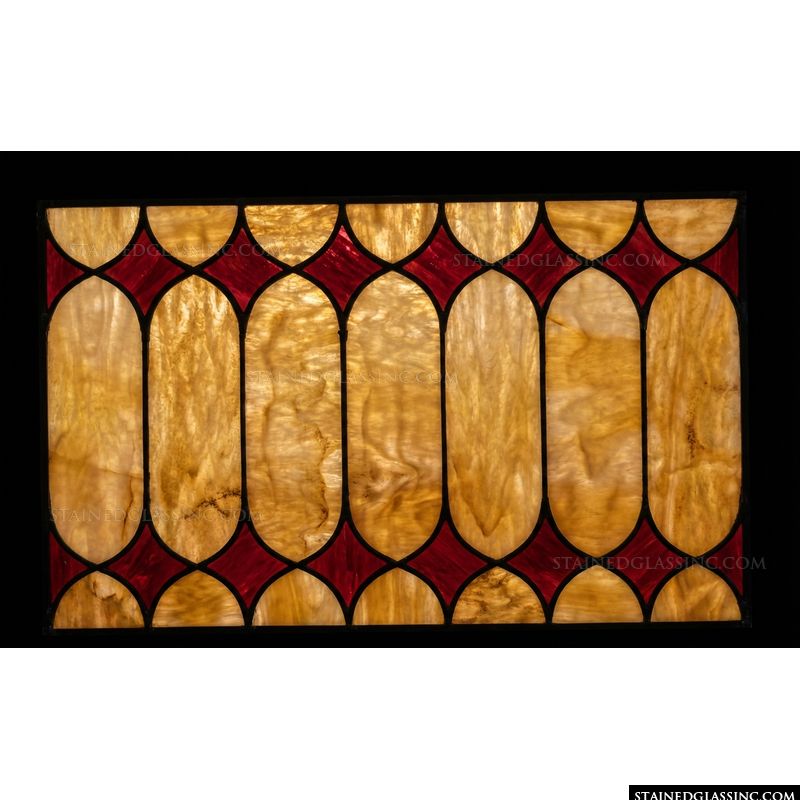 Amber Cathedral Lancet Panel