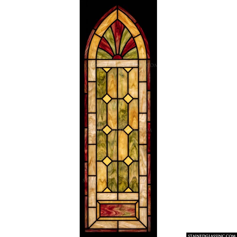 Crimson and Sage Gothic Arch