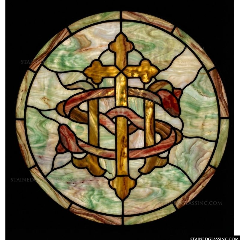 Serpent and the Cross Rose Window