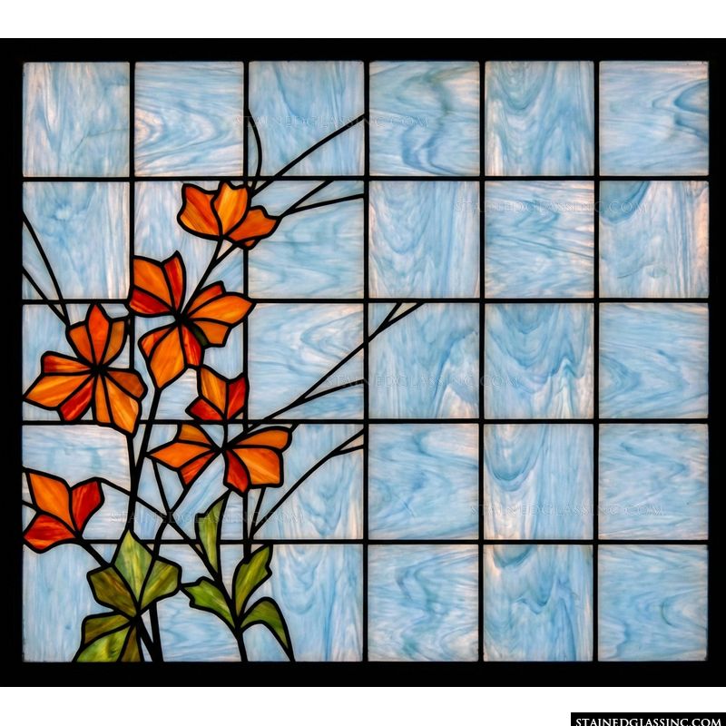 Orange Bloom in the Window