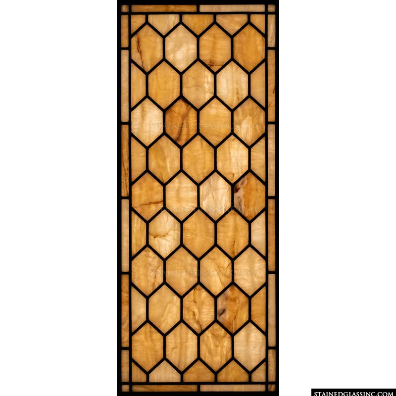 Geometric Amber Honeycomb