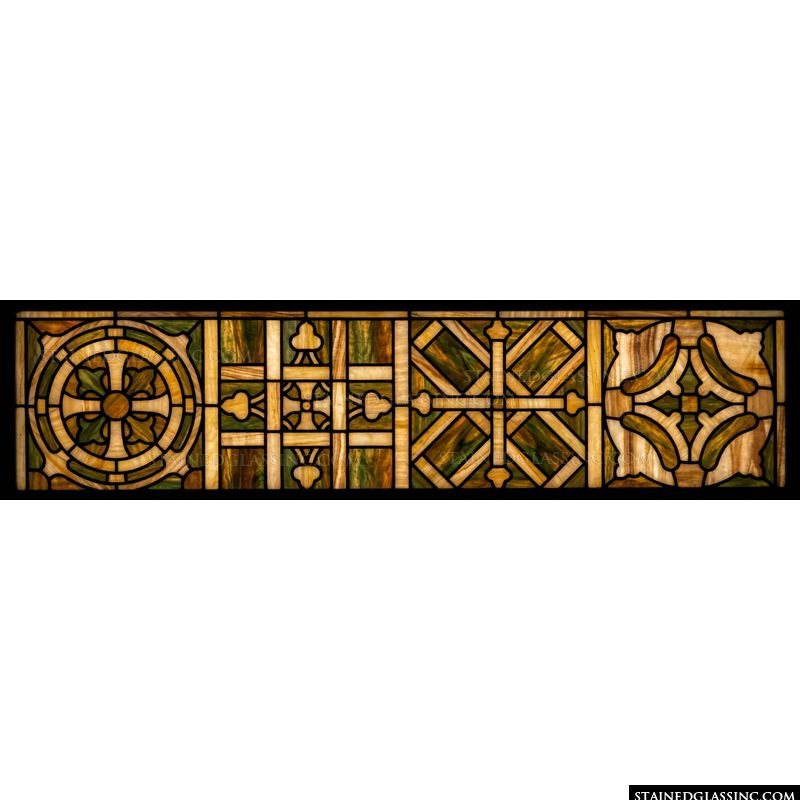 Amber Celtic Knot Transom