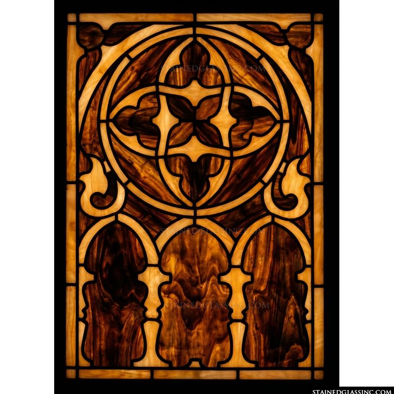Gothic Amber Tracery Art