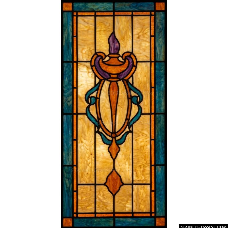 Art Nouveau Oil Lamp