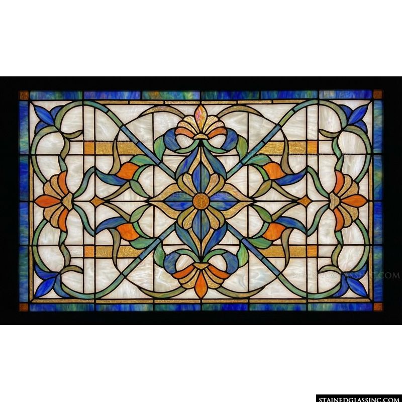 Art Nouveau Botanical Lattice