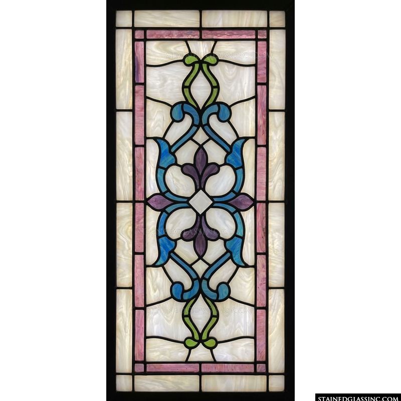 Pastel Fleur-de-Lis Scroll