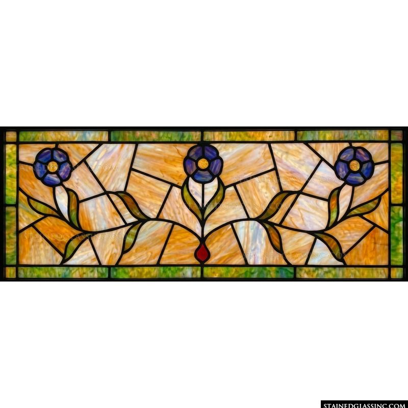 Sapphire Blossom Transom