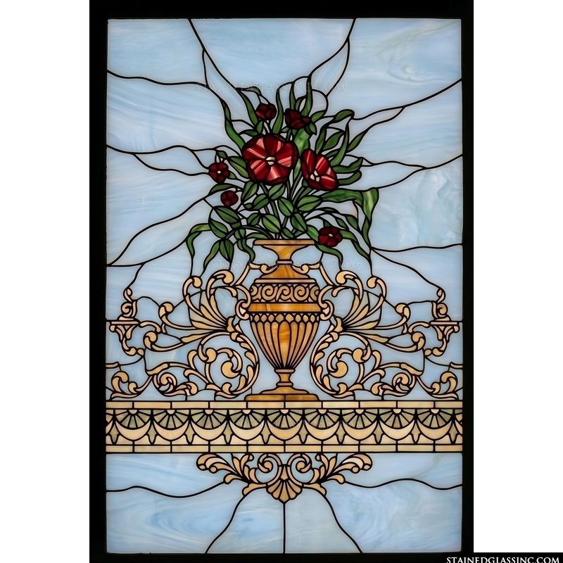 Floral Still Life in an Ornate Urn
