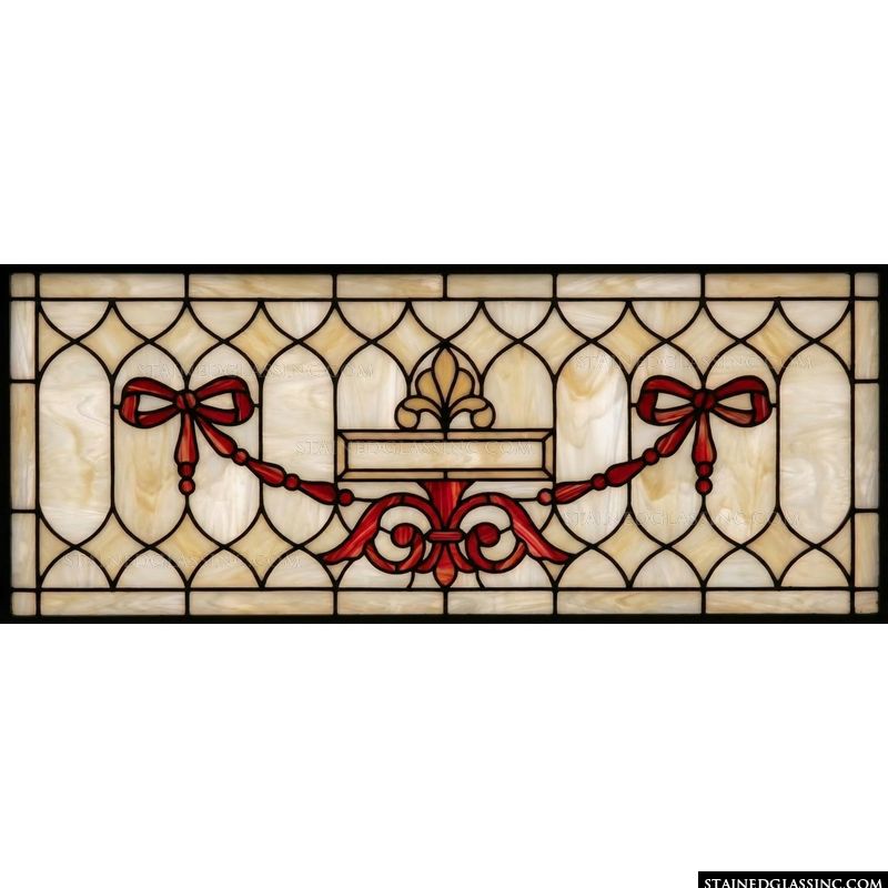 Ribbon Swag and Medallion