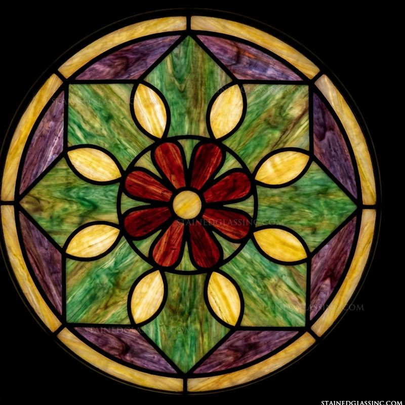 Floral Medallion in Autumn Hues