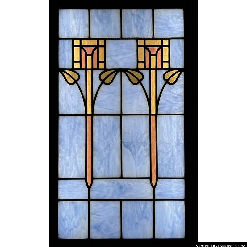 Stylized Art Nouveau Floral Motif