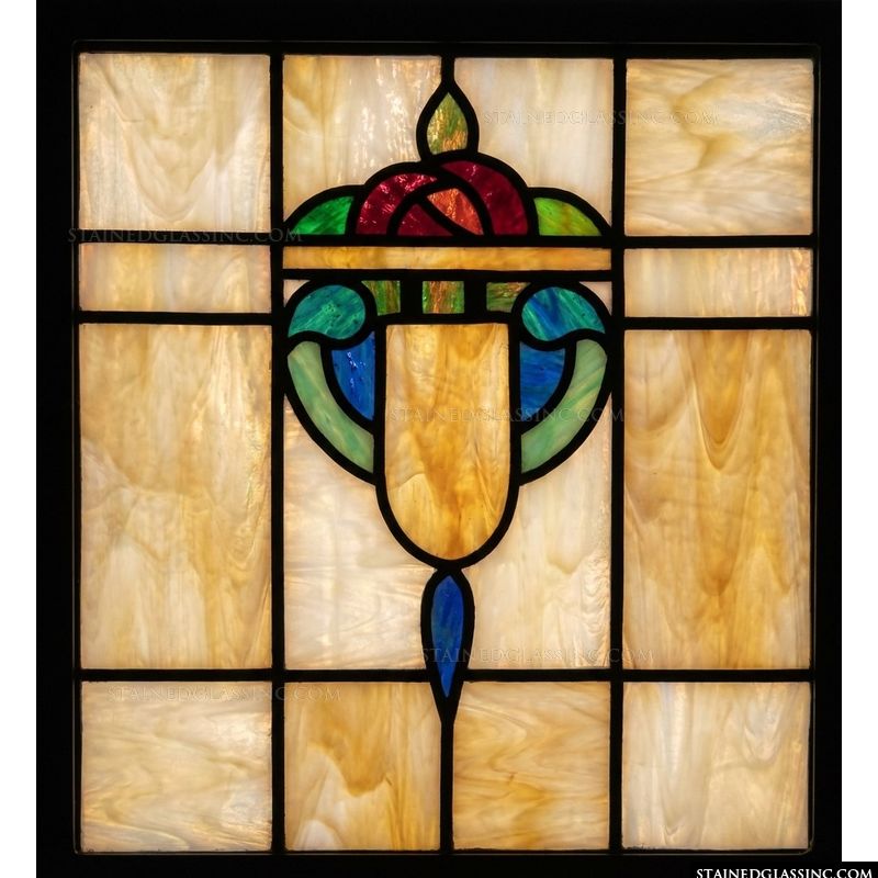 Art Nouveau Floral Medallion