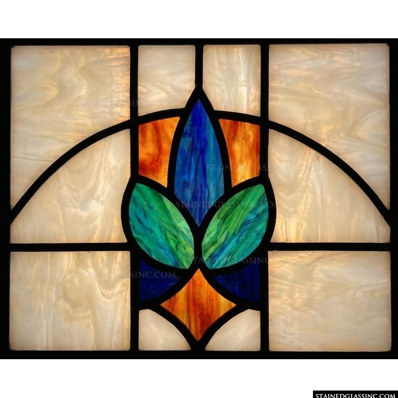 Fleur-de-Lis Motif in Jewel Tones