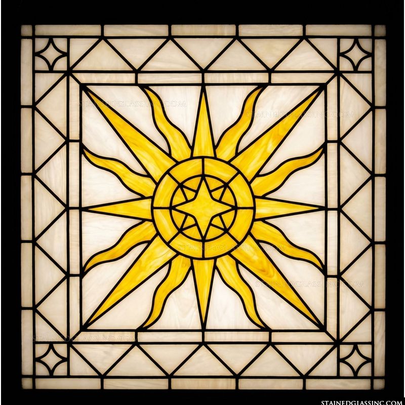 Radiant Golden Starburst