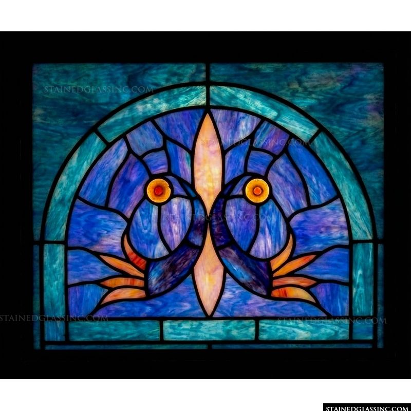 Abstract in Teal and Cobalt