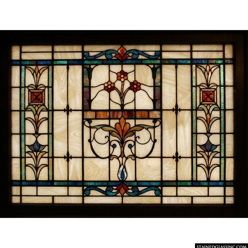 Art Nouveau Floral Symmetry