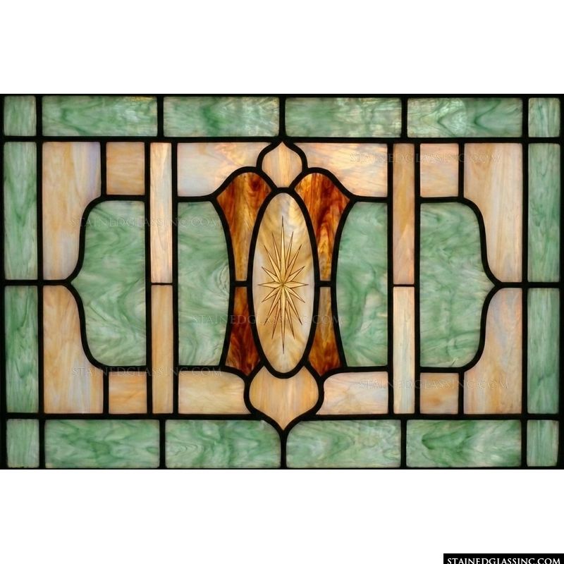 Sunburst Medallion in Seafoam and Amber