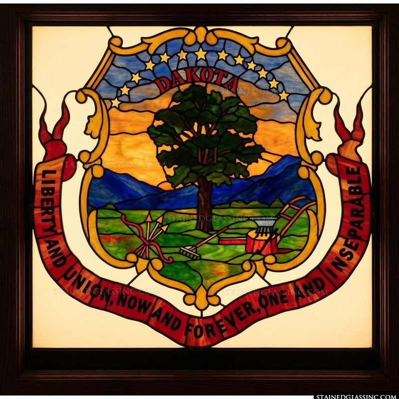 North Dakota State Seal Crest