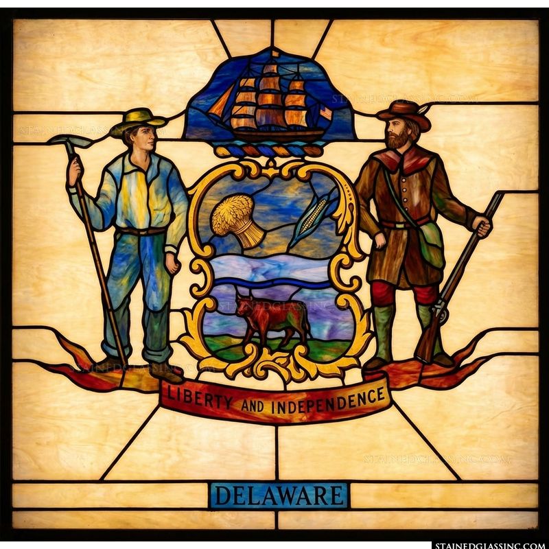 Delaware State Seal Emblazonment